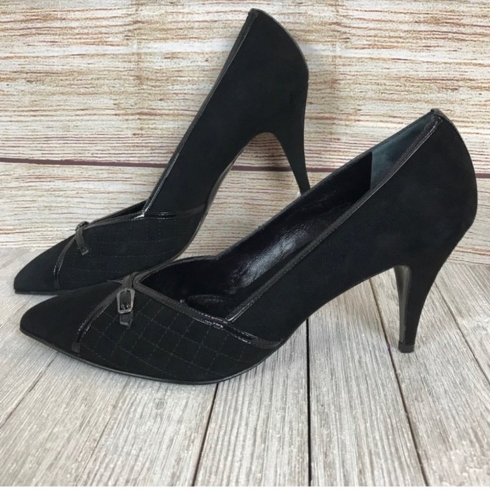 Amalfi by Rangoni Suede Black Heels